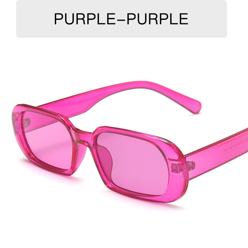 Retro Small Frame Sunglasses Female Candy Color Colorful Fashion Sunglasses My Store