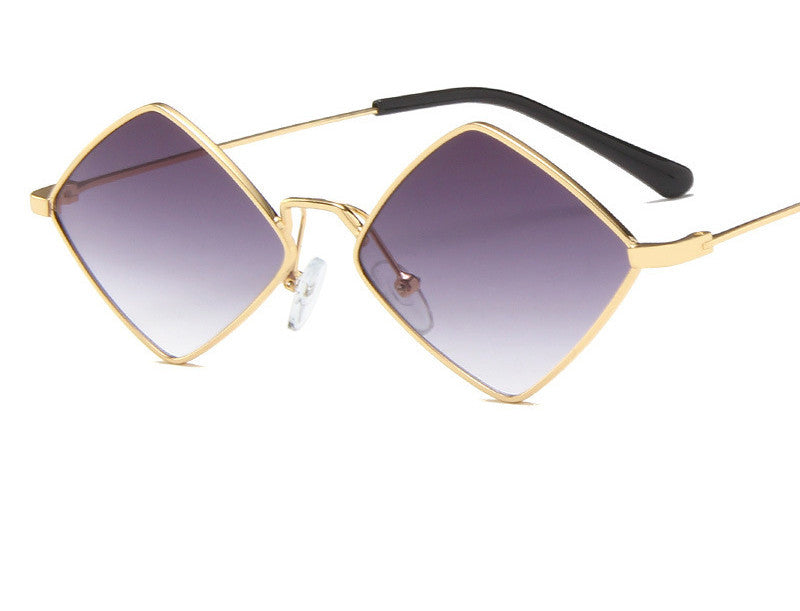 Retro Style Diamond Sunglasses Sunglasses Personality Irregular Metal Sunglasses My Store