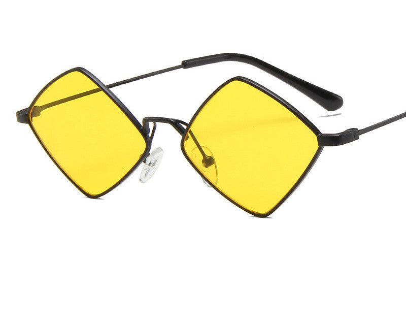 Retro Style Diamond Sunglasses Sunglasses Personality Irregular Metal Sunglasses My Store