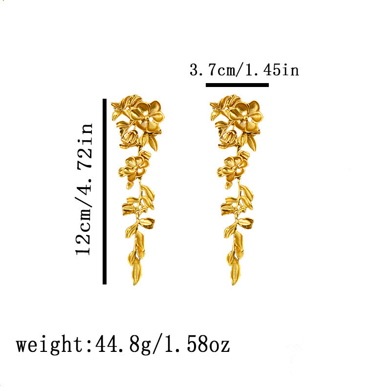 Luxury Flower Tassel Earrings SYTELLA