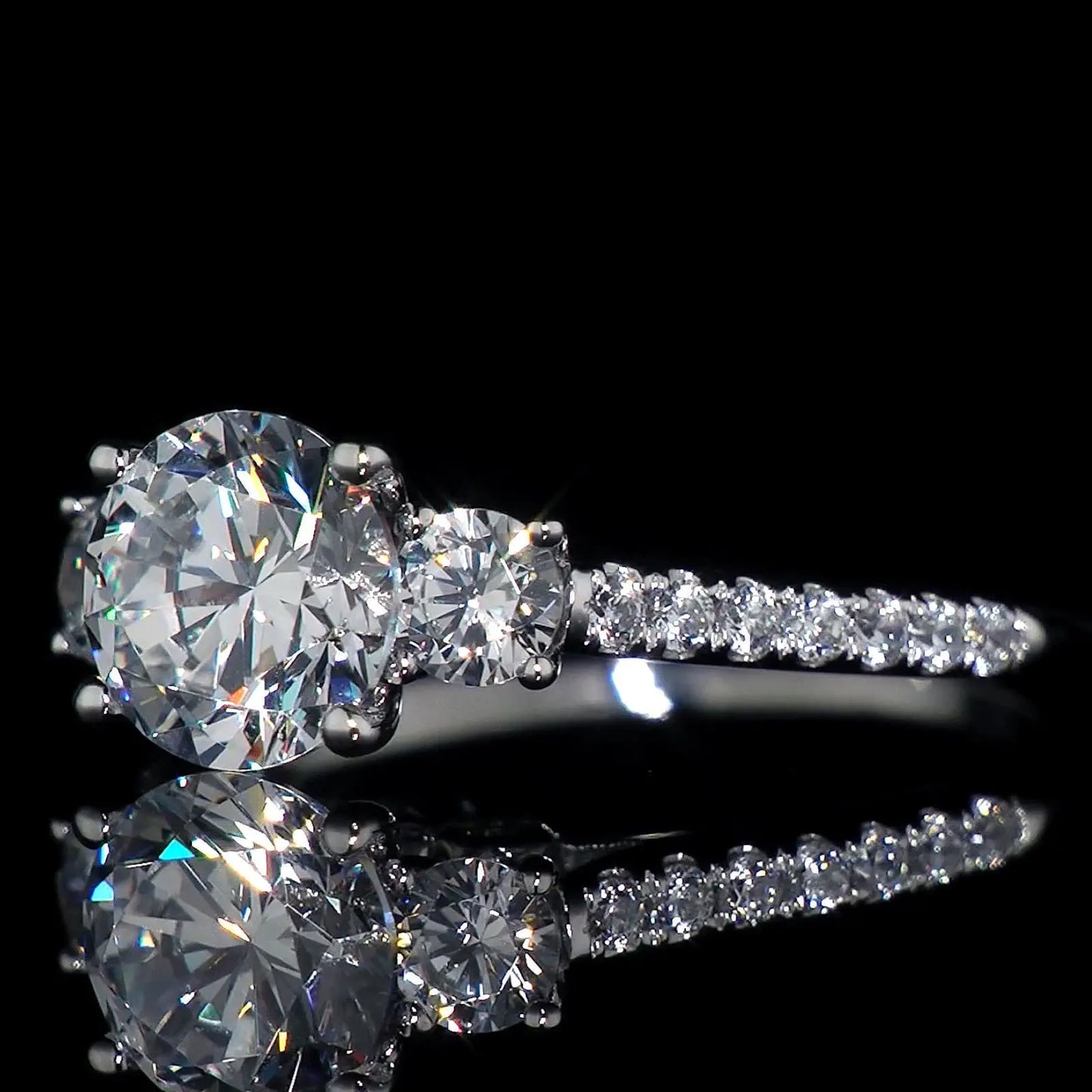 Diamond Zircon Rings SYTELLA
