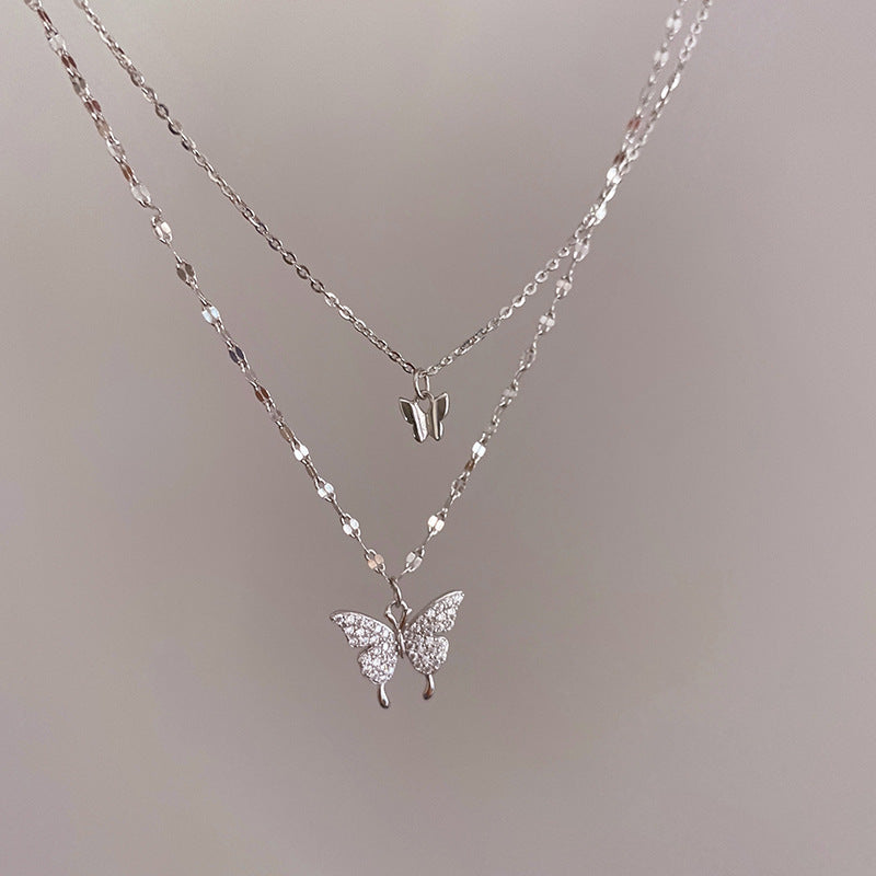 Double Butterfly Necklace SYTELLA