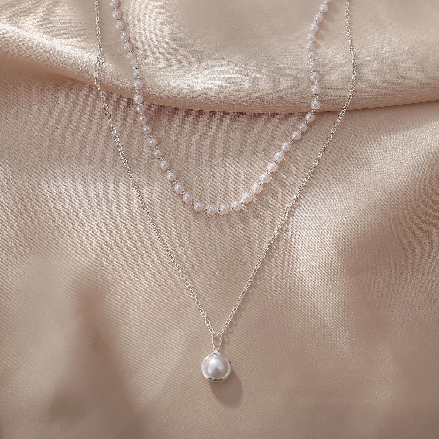 Stunning Artificial Pearl Necklace SYTELLA