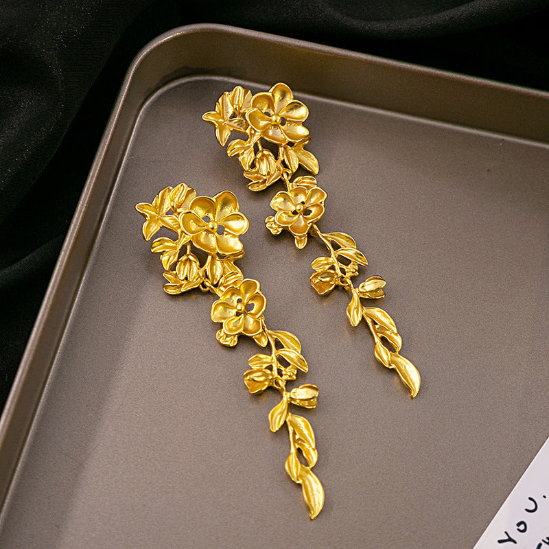 Luxury Flower Tassel Earrings SYTELLA