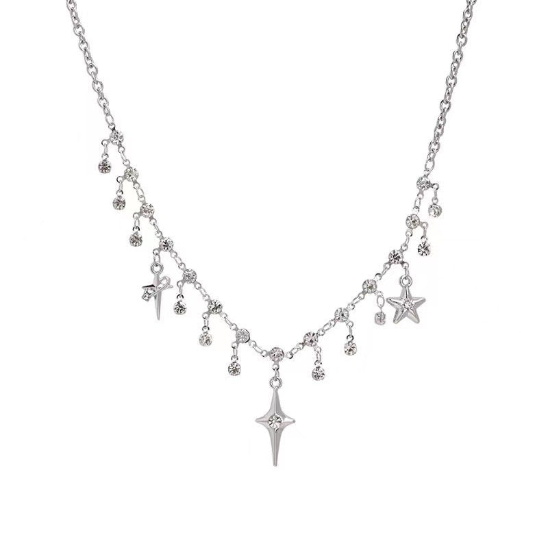 Cross Tassel Clavicle Necklace SYTELLA