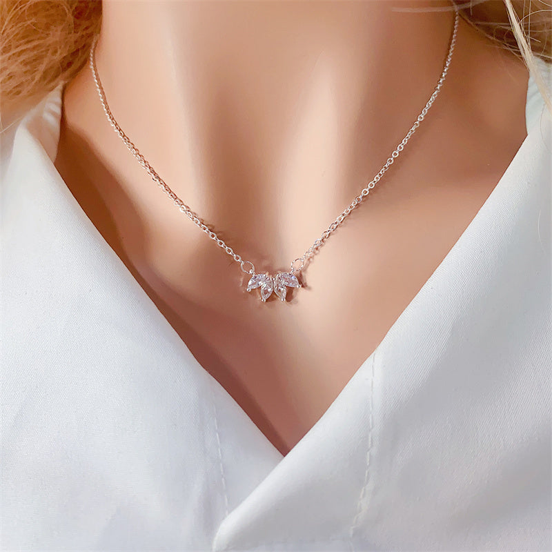 Shining Flower Petal Necklace SYTELLA