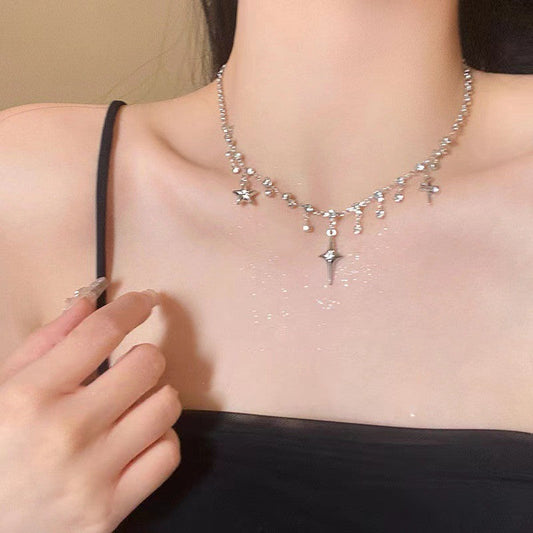 Cross Tassel Clavicle Necklace SYTELLA