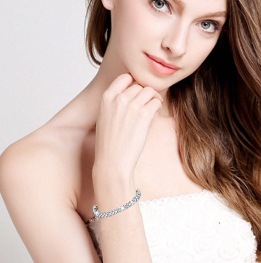 Hearts Cubic Stone Bracelet SYTELLA