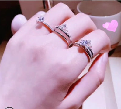 Crown Engagement Wedding Ring SYTELLA