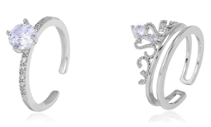 Crown Engagement Wedding Ring SYTELLA
