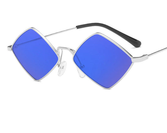Retro Style Diamond Sunglasses Sunglasses Personality Irregular Metal Sunglasses My Store