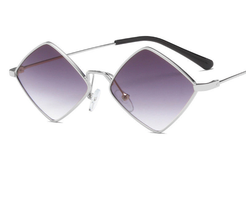 Retro Style Diamond Sunglasses Sunglasses Personality Irregular Metal Sunglasses My Store