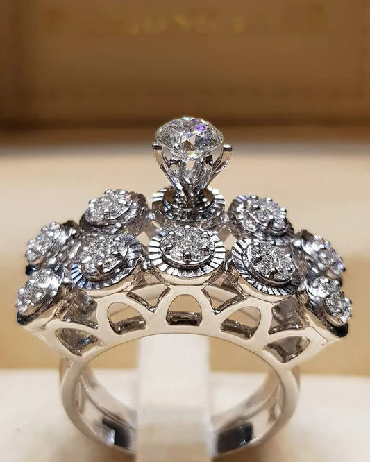 Radiant Couple Engagment Ring SYTELLA