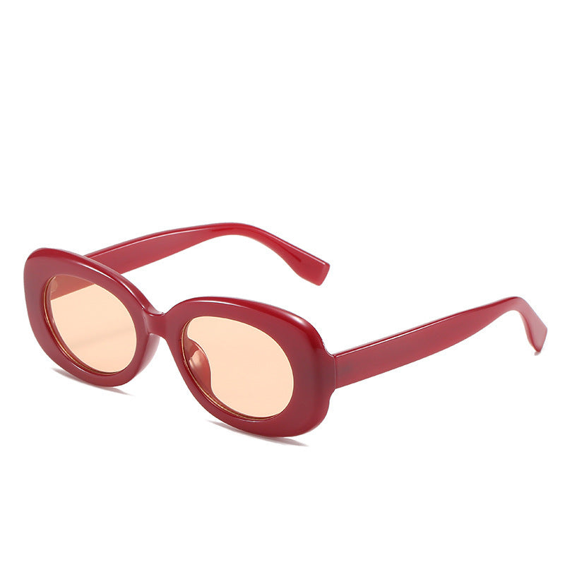 Sunglasses Women Oval Fashion Simple Sunglasses My Store