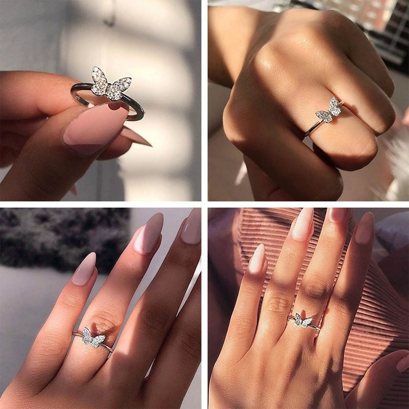 Luxury Fashion Butterfly Ring SYTELLA