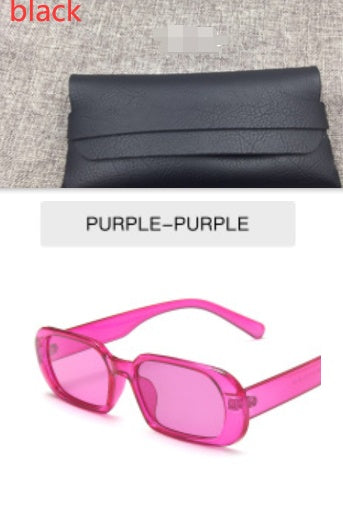 Retro Small Frame Sunglasses Female Candy Color Colorful Fashion Sunglasses My Store