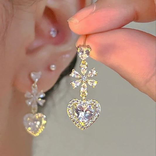 Love Heart Stud Earrings SYTELLA