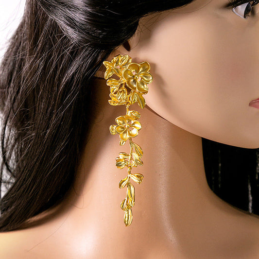Luxury Flower Tassel Earrings SYTELLA