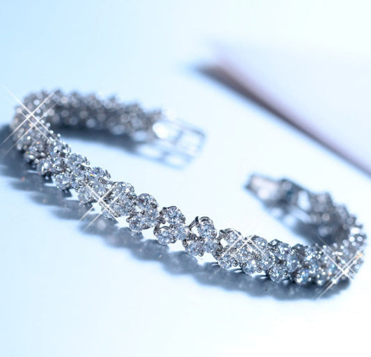 Hearts Cubic Stone Bracelet SYTELLA