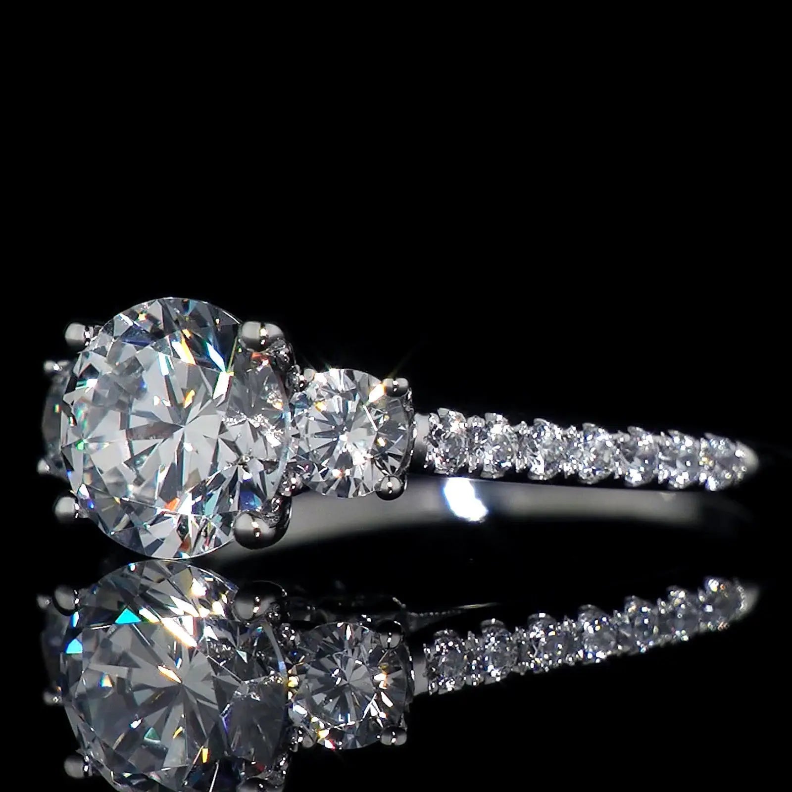 Diamond Zircon Rings SYTELLA
