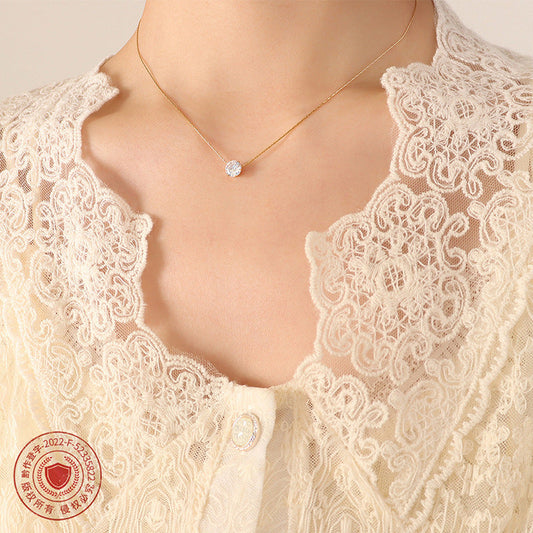 Classy Simple Solitaire Necklace SYTELLA