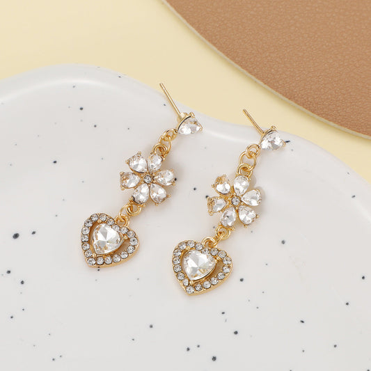 Love Heart Stud Earrings SYTELLA