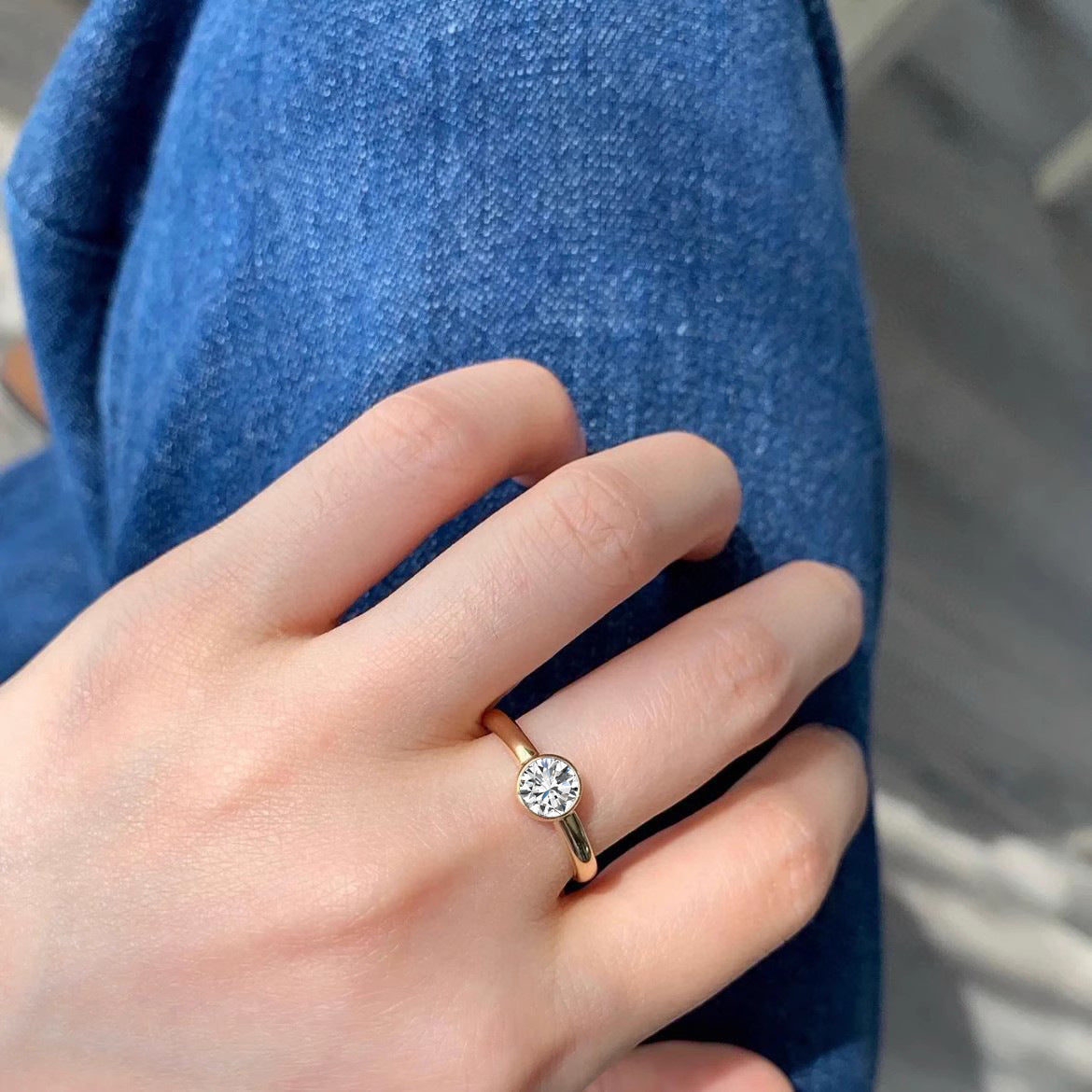 Simplicity Bubble Stone Ring SYTELLA