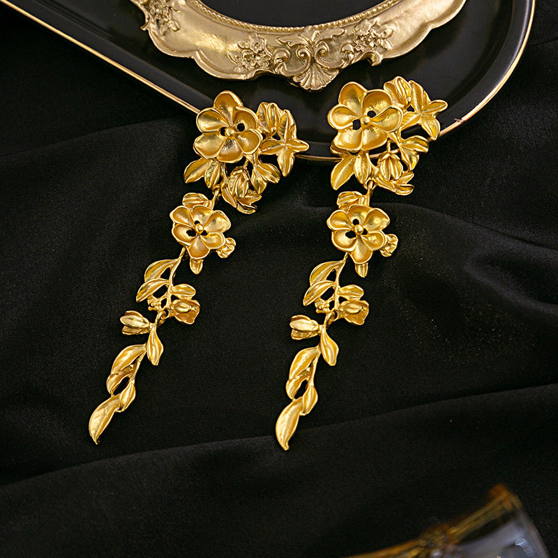 Luxury Flower Tassel Earrings SYTELLA