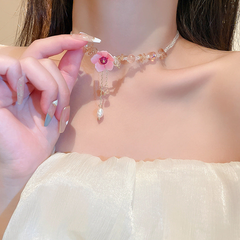 Crystal Diamond Necklace SYTELLA