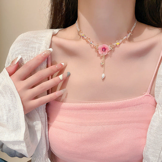Crystal Diamond Necklace SYTELLA