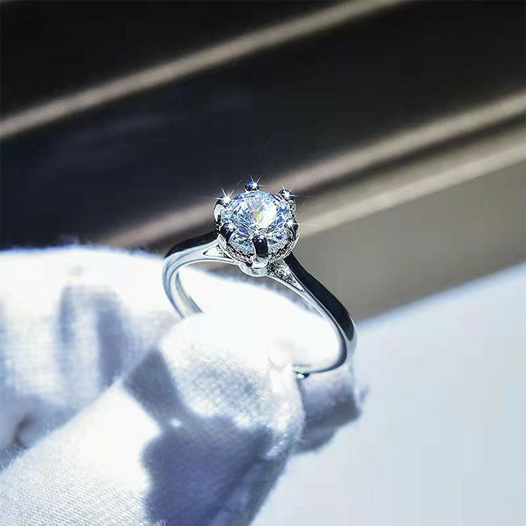 Royal Diamond Hearts Ring SYTELLA
