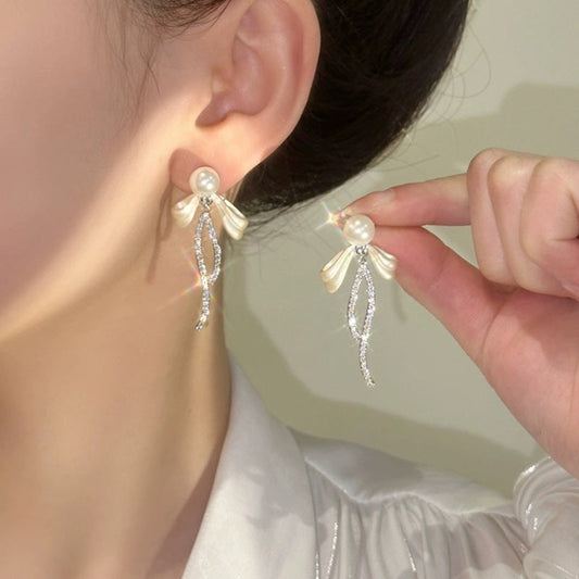 Classy Bow Tie Stud Earrings SYTELLA