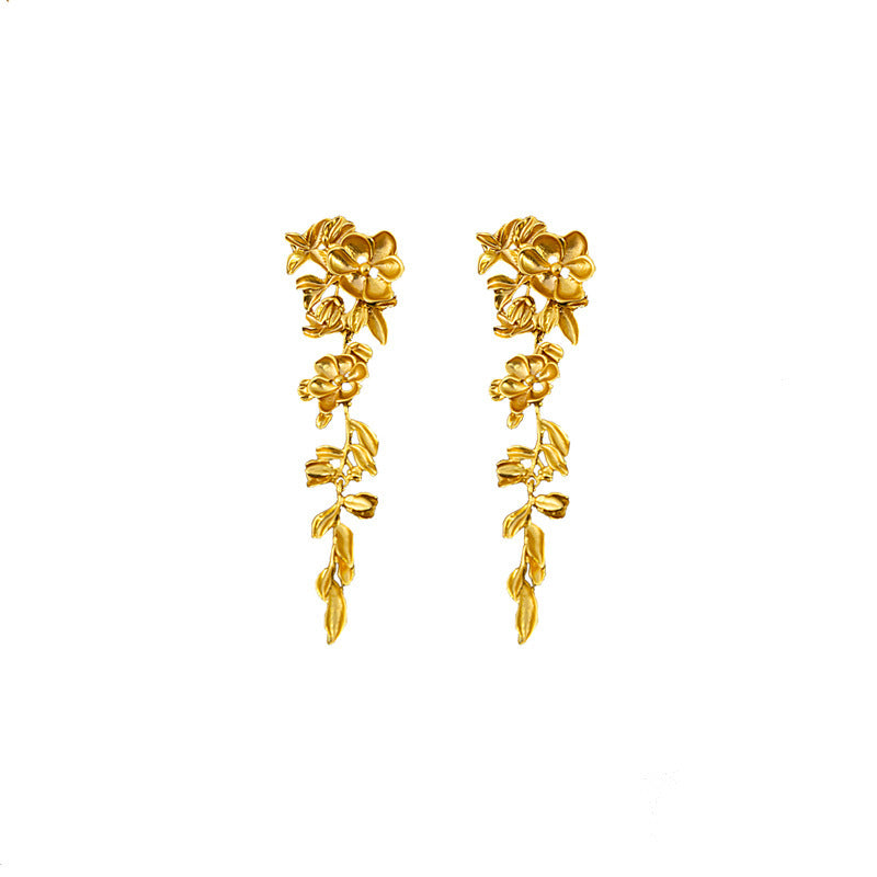 Luxury Flower Tassel Earrings SYTELLA