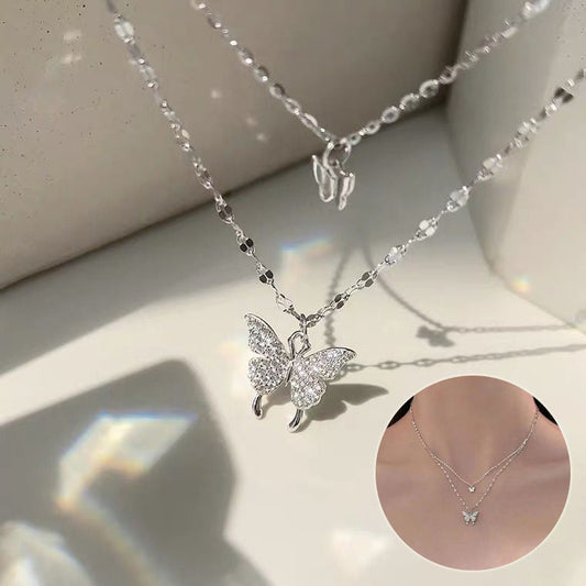 Double Butterfly Necklace SYTELLA