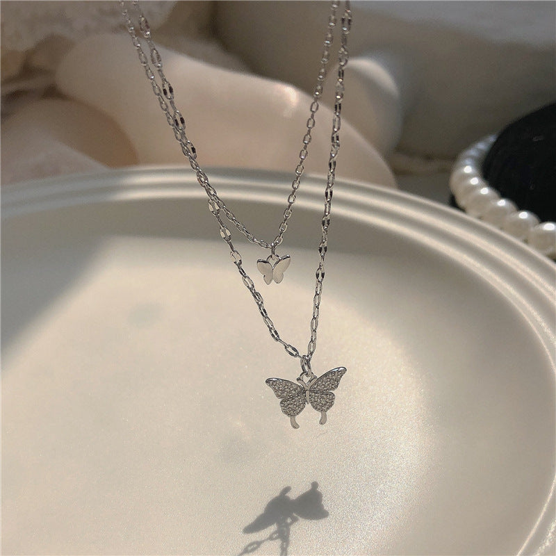 Double Butterfly Necklace SYTELLA